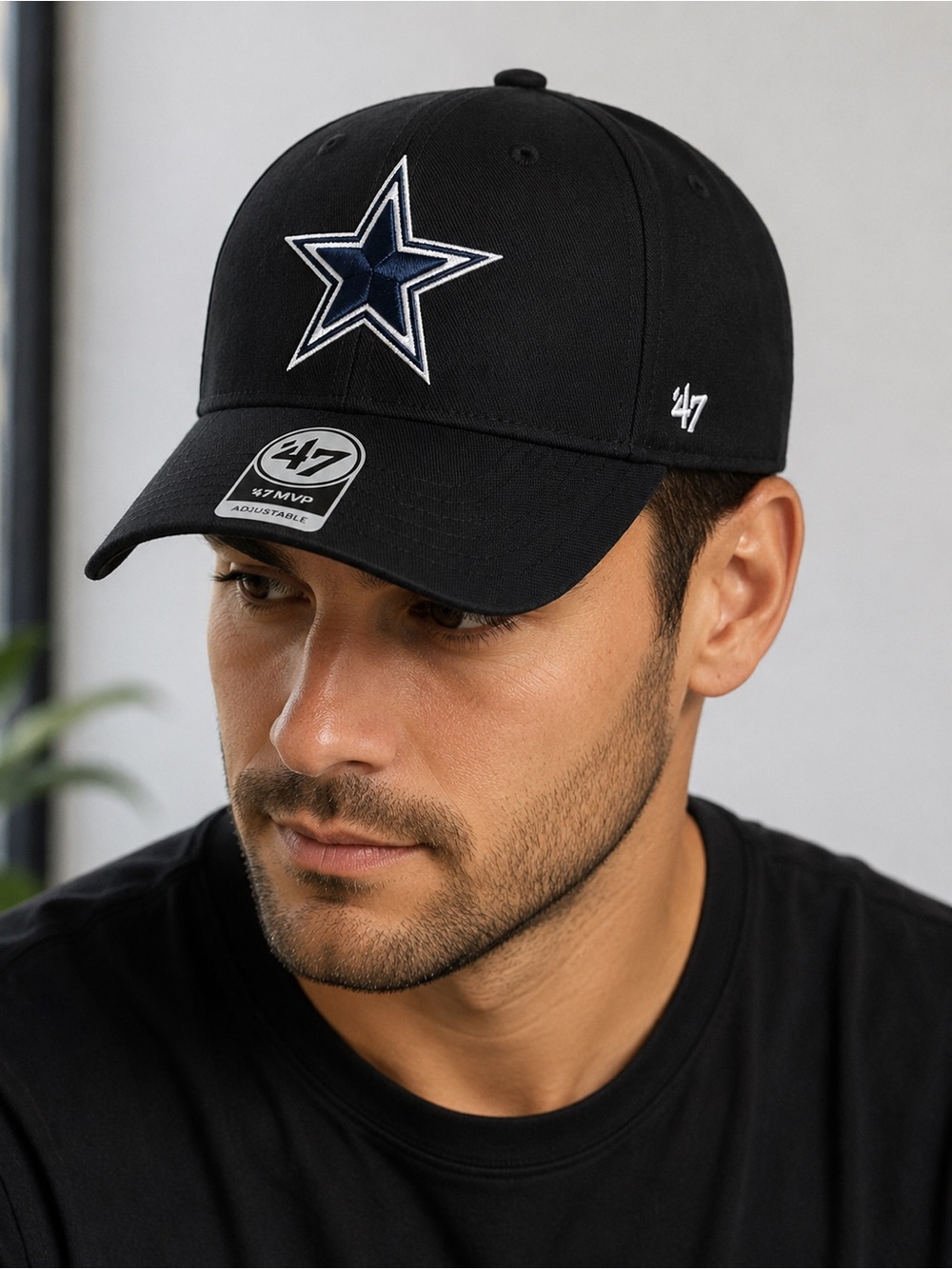 Dallas Cowboys ’47 MVP Adjustable Black Hat Cap Star Logo New